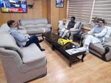 Lok Sabha MP from Shimla and State BJP State President of Himachal Pradesh Suresh Kumar Kashyap met at the office of NCST in Delhi, during which commission member Anant Nayak was also present.