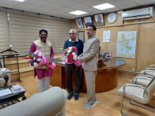 Renowned  History and Policy Scholar - Specialized in the study of Indian Society, Shri J.K.Bajaj, Padma Shri Awardee -2022 was welcomed by Hon'ble Chairperson and Hon'ble Member at Commission's Head office, New Delhi.